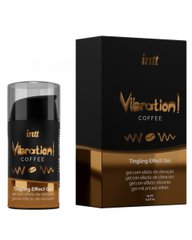 Жидкий вибратор Intt Vibration Coffee (15 мл), густой гель, очень вкусный, действует до 30 минут