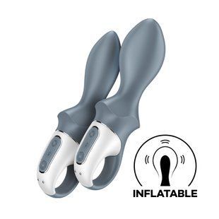 Анальный надувной вибратор Satisfyer Air Pump Booty 1, гибкий ствол