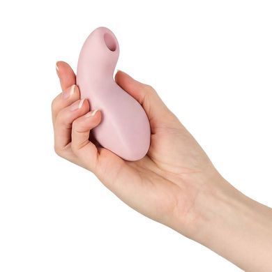 Вакуумный стимулятор с вибрацией Fun Factory Luna Soft Pink, 12 режимов вибрации, 11 уровней вакуума