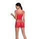 Бодистокинг — мини-платье с бабочками Passion BS090 red