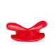 Силиконовая капа-расширитель для рта в форме губ / капа-губы XOXO Blow Me A Kiss Mouth Gag - Red, Красный