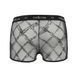 Чоловічі прозорі боксери Passion 032 SHORT JAMES S/M Black, сітка