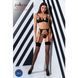 Распродажа!!! Комплект белья PERDITA SET black L/XL - Passion: стрэпы: лиф, стринги и пояс для чулок, L/XL, L/XL