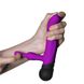 Вібратор з обертанням стовбура Adrien Lastic Mini Bonnie з петелькою для пальчика, Фіолетовий