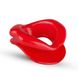 Силиконовая капа-расширитель для рта в форме губ / капа-губы XOXO Blow Me A Kiss Mouth Gag - Red, Красный