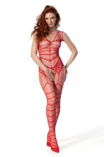 Бодистокинг Passion BS102 One Size, red