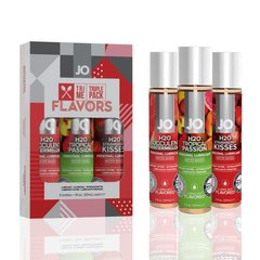 Набір System JO Tri-Me Triple Pack — Flavors (3×30 мл) три різні смаки оральних змазок