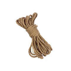 Джутова мотузка BDSM 8 метрів, 6 мм, натуральний колір