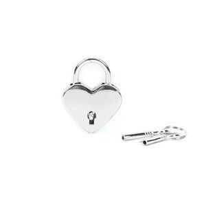 Замочок-сердечко Liebe Seele Heart Shape Padlock Silver (2 шт), універсальний