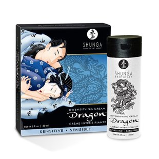 Стимулювальний крем для пар Shunga SHUNGA Dragon Cream SENSITIVE (60 мл) ніжніший ефект