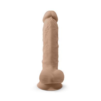 Фалоімітатор SilexD Vetus Flesh (MODEL 1 size 8in), двошаровий, силікон + Silexpan, діаметр 4,2см