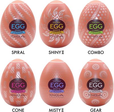 Набор мастурбаторов-яиц Tenga Egg Hard Boilded II Pack (6 яиц)