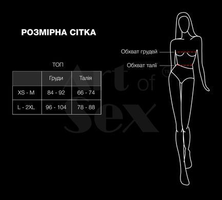 Лакированный виниловый лиф с шипами Art of Sex - Mistress, красный, размер L