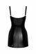 Платье Noir Handmade F320 Starlet, M, под латекс, мини, молния по всей длине, кольцо на поясе