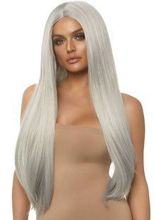 Парик Leg Avenue 33&Prime; Long straight center part wig Grey