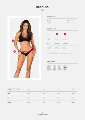 Комплект Obsessive Medilla 2-pcs set XS/S