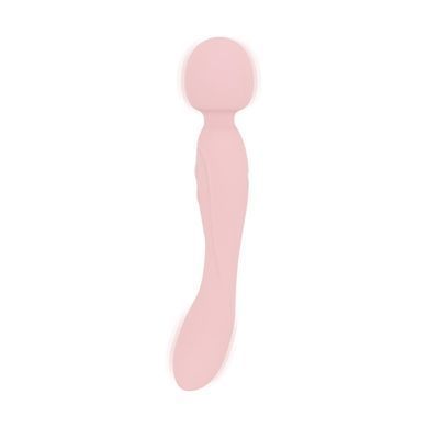 Двосторонній масажер-вібратор Good Vibes Only &ndash; SIMI Double-Sided Wand Vibrator Soft Silicone &ndash; Pink