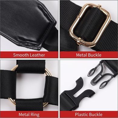 БДСМ-набор LOCKINK YEAHWOW Black Doggy Style Saddle set