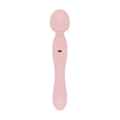 Двосторонній масажер-вібратор Good Vibes Only &ndash; SIMI Double-Sided Wand Vibrator Soft Silicone &ndash; Pink