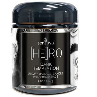 Массажная свеча Sensuva [HE]RO Dark Temptation Massage Oil Candle 113г