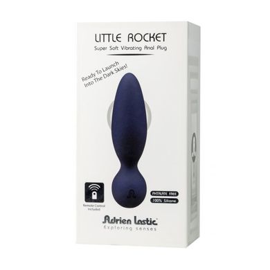 Анальная вибропробка Adrien Lastic Little Rocket с пультом LRS, макс. диаметр 3,5см, soft-touch