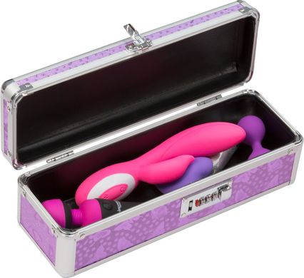 Кейс для хранения секс-игрушек BMS Factory - The Toy Chest Lokable Vibrator Case с кодовым замком, Фиолетовый