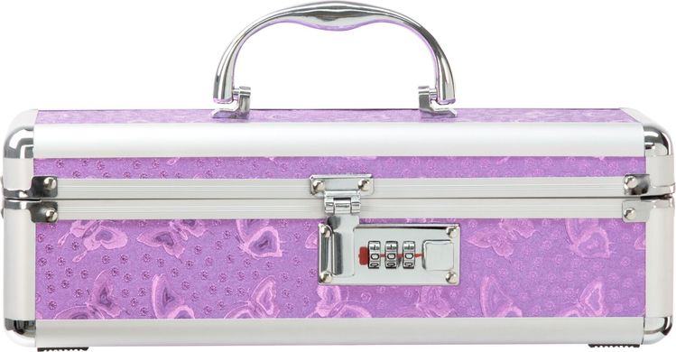 Кейс для зберігання секс-іграшок BMS Factory - The Toy Chest Lokable Vibrator Case Purple з кодовим, Фіолетовий