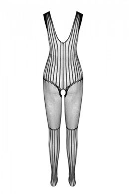 Сітчастий тілесний бодістокінг з малюнком боді та гетр Casmir CA006, Тілесний
