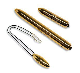 Вибронабор Rocks Off Feranti - Gold Bullet Collection (вибропулька на подвесе, вибратор, вибропуля)