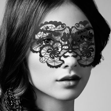 Маска на лицо Bijoux Indiscrets - Anna Mask, виниловая, клеевое крепление, без завязок, Черный