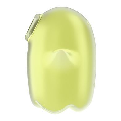 Вакуумный клиторальный стимулятор с вибрацией Satisfyer Glowing Ghost Yellow, светится в темноте