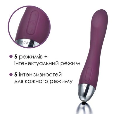 Вибратор для точки G с интеллектуальным режимом Svakom Amy Violet, Фиолетовый