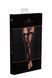 Чулки без мыска Noir Handmade F243 Tulle stockings with patterned flock embroidery, S