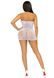 Платье-сетка со стразами Leg Avenue Rhinestone halter mini dress White, открытая спина, one size