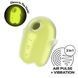 Вакуумный клиторальный стимулятор с вибрацией Satisfyer Glowing Ghost Yellow, светится в темноте