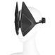 Маска на глаза LOCKINK Vixen Blindfold, черная, натуральная кожа, регулируемый объем