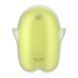 Вакуумный клиторальный стимулятор с вибрацией Satisfyer Glowing Ghost Yellow, светится в темноте