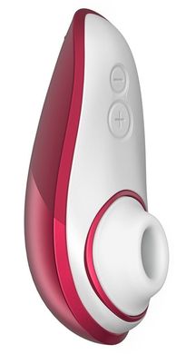 Вакуумний кліторальний стимулятор Womanizer Liberty Red, магнітна кришка, 2 насадки, Червоний, Червоний