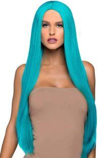 Парик Leg Avenue 33&Prime; Long straight center part wig turquoise