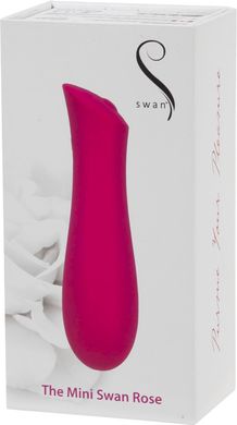 Мінівібратор The Mini Swan Rose з плавним збільшенням інтенсивності вібрації, силікон, Рожевий