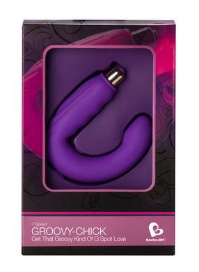 Стимулятор клитора и точки G Rocks Off Groovy-Chick, Фиолетовый