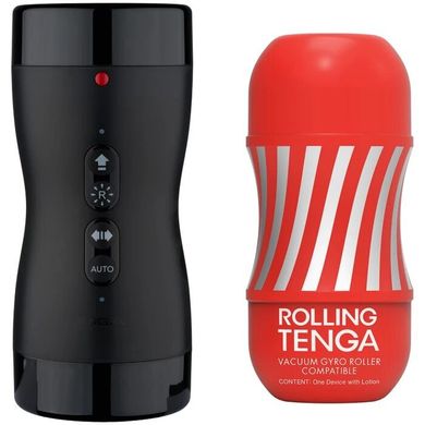 Автоматичний мастурбатор Tenga VACUUM GYRO ROLLER SET, ротація та вакуум, сумісний з Tenga Cup