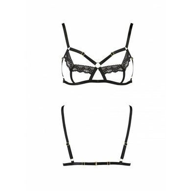 Бюстгальтер-стрепы с кружевом Passion Exclusive SOLON BRA L/XL, black, L/XL
