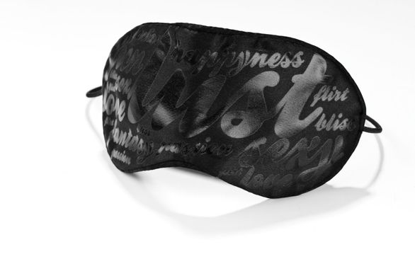Маска ніжна на очі Bijoux Indiscrets - Blind Passion Mask в подарунковому пакованні, Чорний