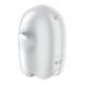 Вакуумный клиторальный стимулятор с вибрацией Satisfyer Glowing Ghost White, светится в темноте