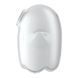 Вакуумный клиторальный стимулятор с вибрацией Satisfyer Glowing Ghost White, светится в темноте
