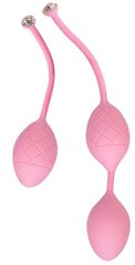 Розкішні вагінальні кульки PILLOW TALK - Frisky Pink з кристалом, діаметр 3,2 см, вага 49-75гр, Рожевий