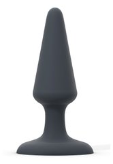 Анальна пробка Dorcel Best Plug M м'який soft-touch силікон, макс. діаметр 4,1см, Чорний, Чорний