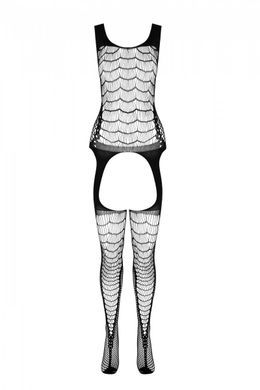 Сітчастий тілесний бодістокінг з подвійним плетінням та підв'язками Casmir CA007, Тілесний