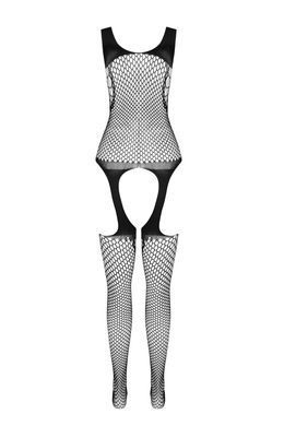 Бодістокінг Passion BS104 One Size, black, з відкритим доступом, велика сітка